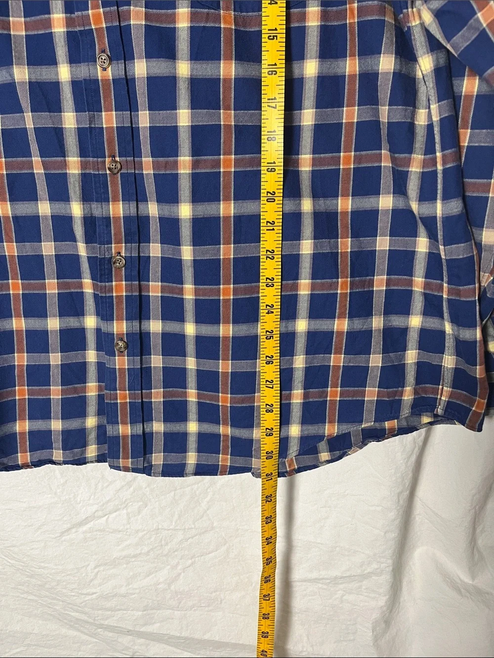 Orvis Signature Collection Button-Down Flannel Shirt Wool Cotton Size XL